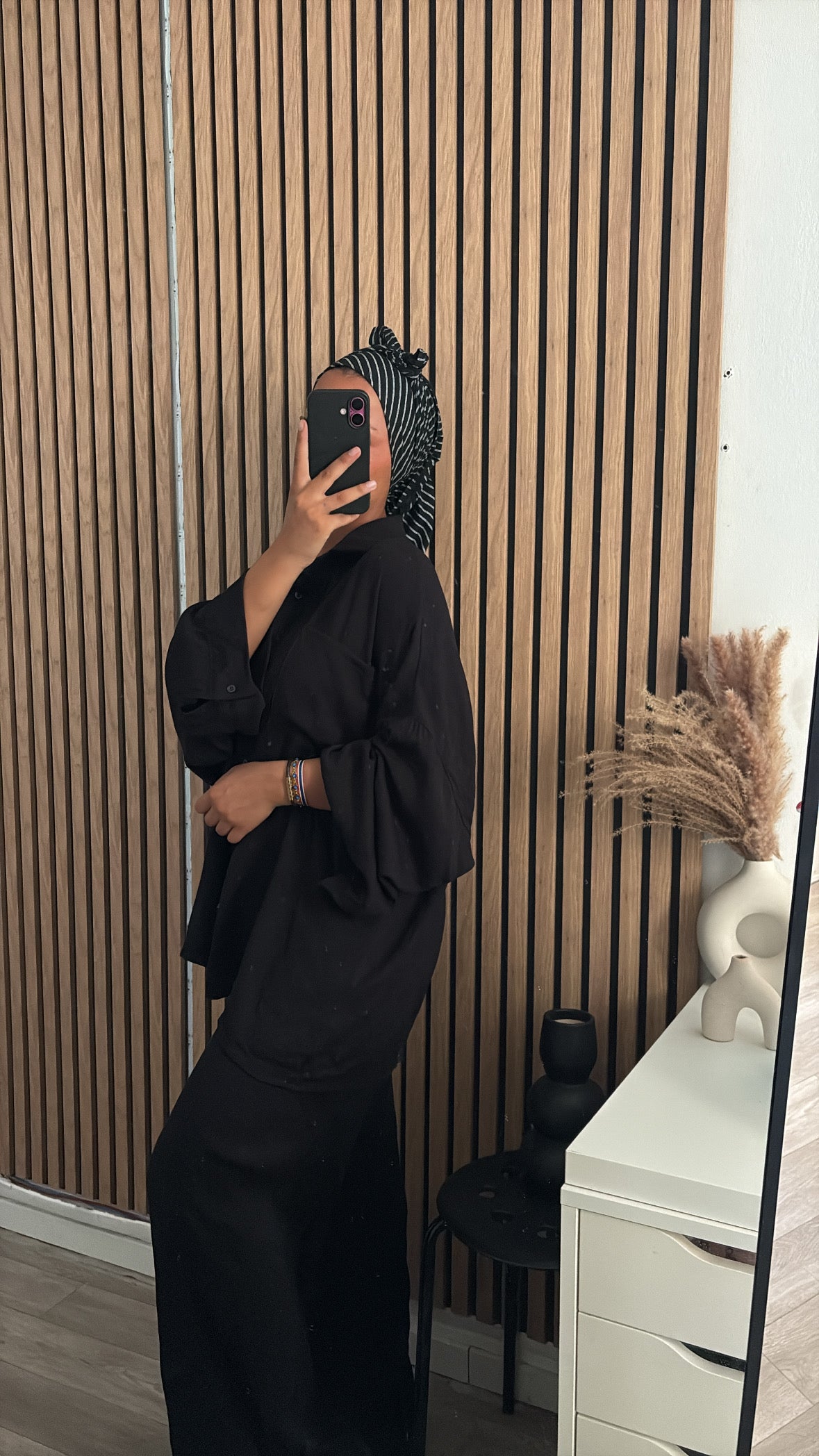 ENSEMBLE EFFET LIN - NOIR