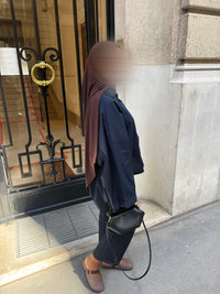 CHEMISE OVERSIZE - MARINE