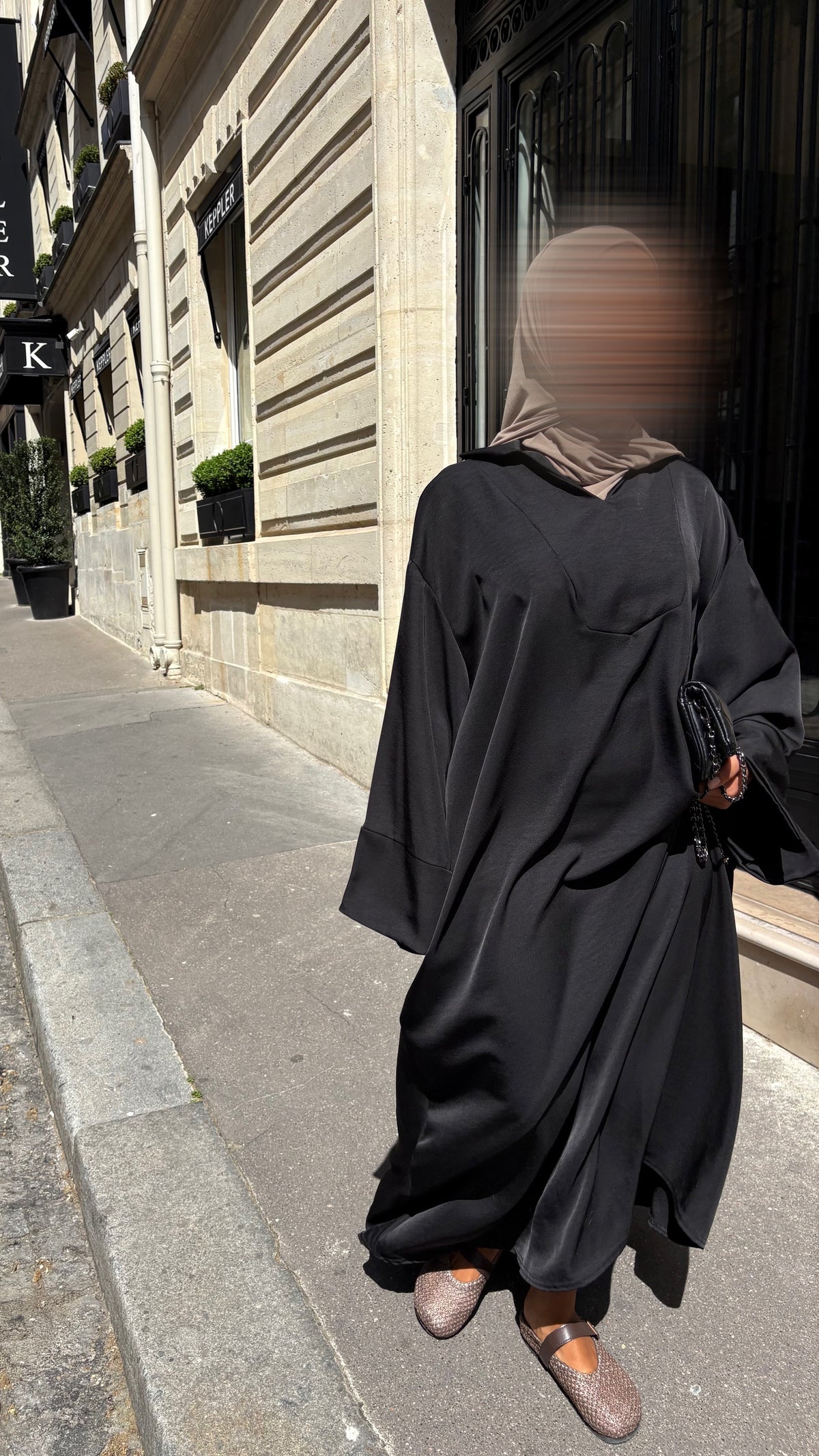 ABAYA LINEN - NOIR
