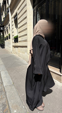 ABAYA LINEN - NOIR