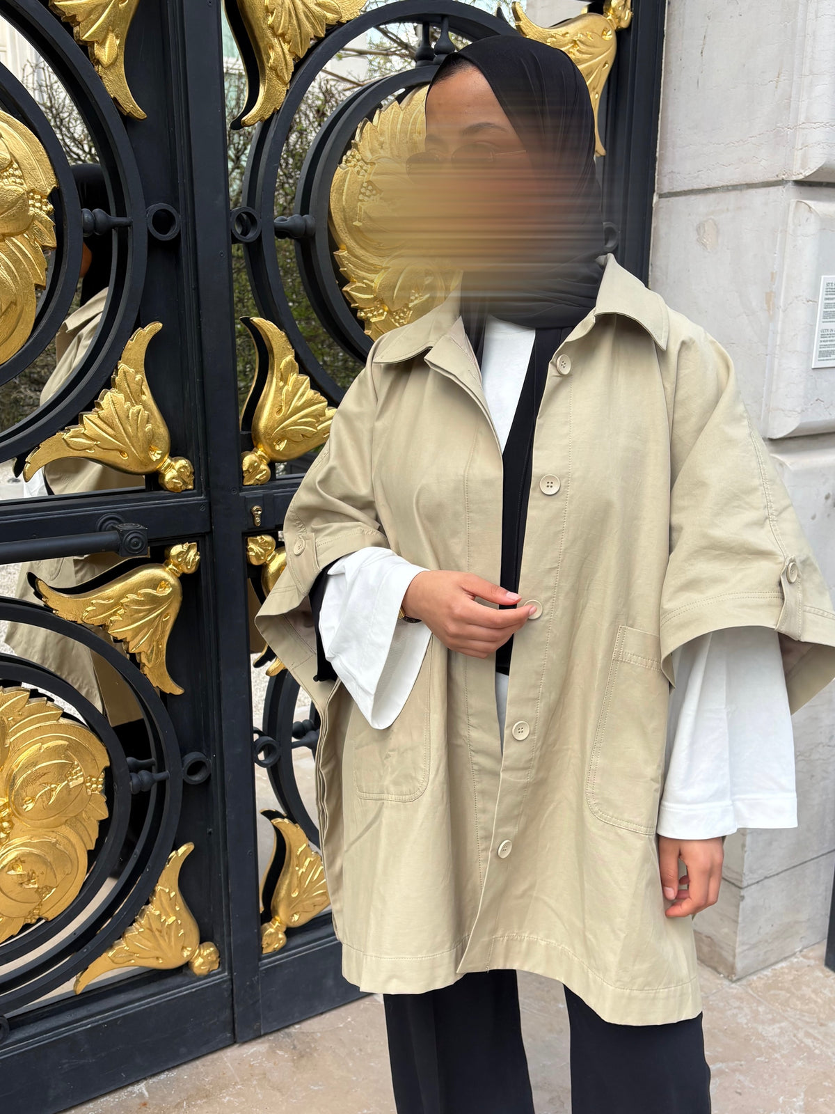 TRENCH OVERSIZE - BEIGE