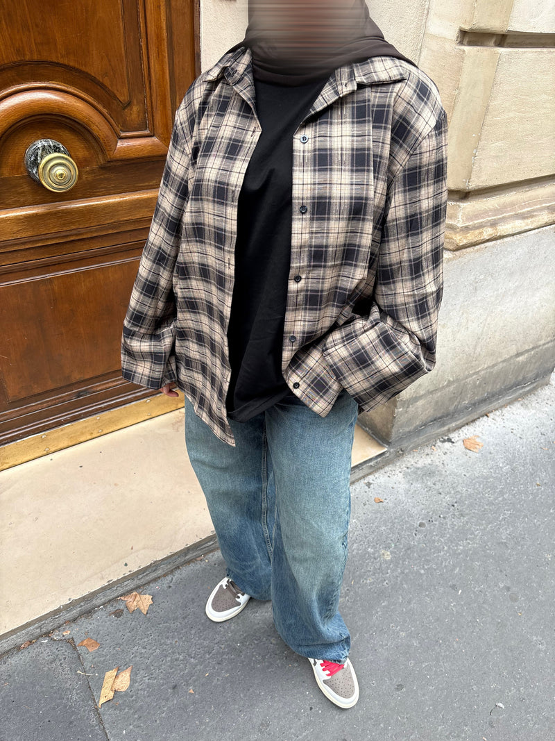 Chemise à carreaux